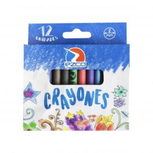 CRAYONES EZCO ESCOLAR X 12 UN 8MM