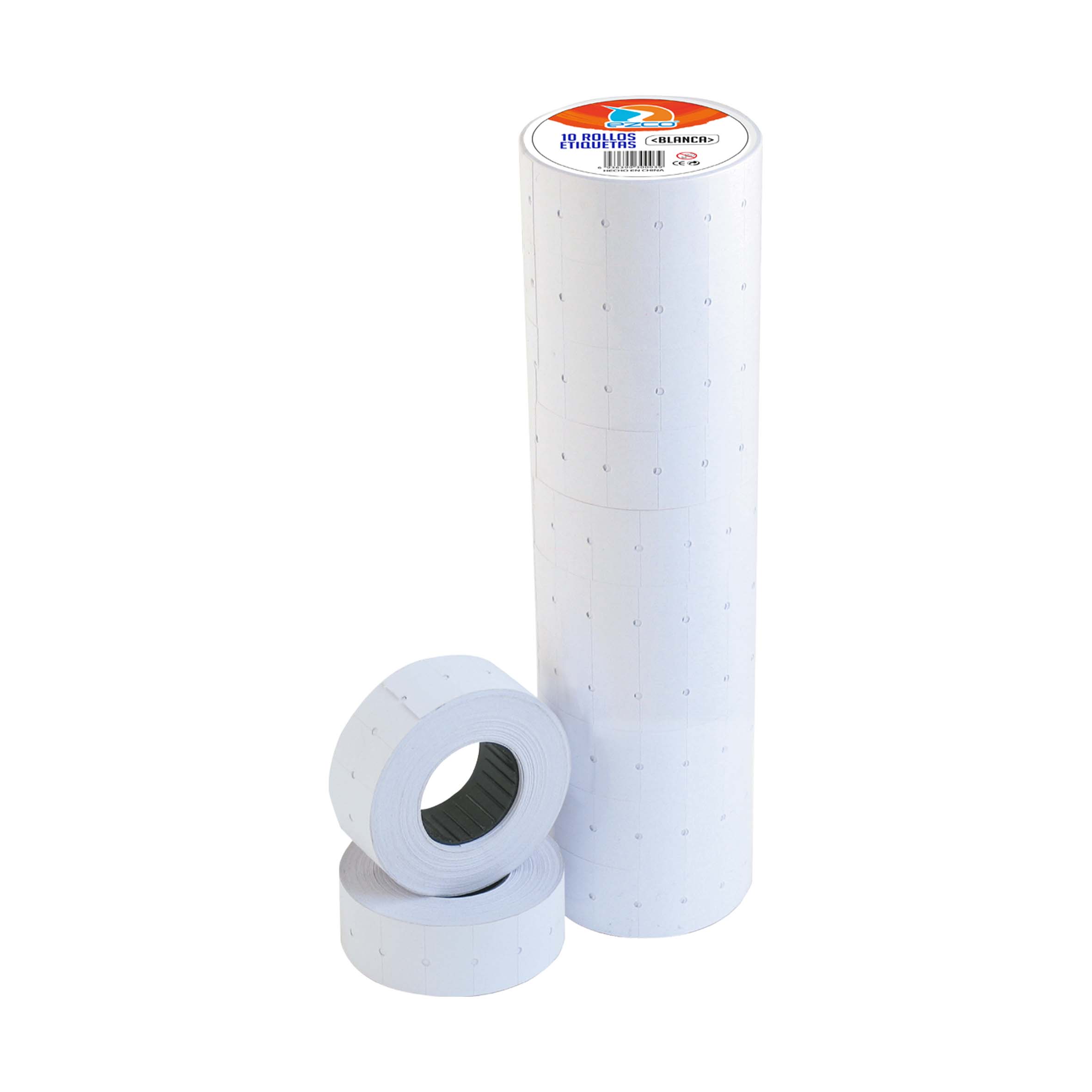ETIQUETAS EZCO PRECIO BLANCA X 10 ROLLOS