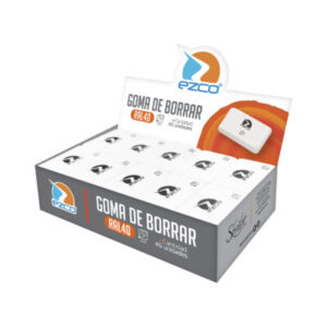GOMA DE BORRAR EZCO LAPIZ  BLANCA X 40 UN RAL 40