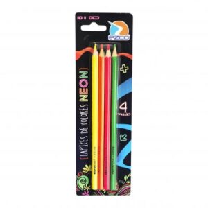 LAPICES COLORES EZCO NEON X 4 BLISTER