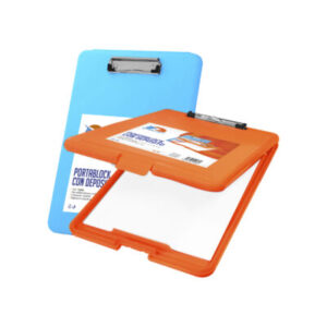 PORTABLOCK EZCO C/ DEPOSITO SURTIDO CELESTE/ NARANJA