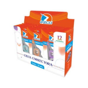 CINTA EZCO CORRECTORA 5MM X 12MTS X 12 UN