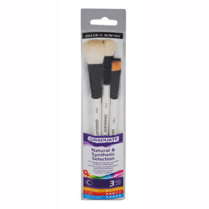 PINCELES DALER GRADUATE SET MC 3 UN P/ACUAR CERD NAT Y SINTE