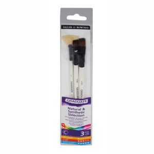 PINCELES DALER GRADUATE SET MC 3 UN P/ACUAR CERD NAT Y SINTE