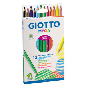 LAPICES COLORES GIOTTO MEGA 12 LARGOS