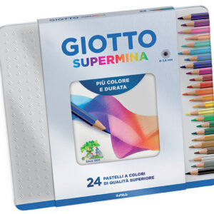 LAPICES COLORES GIOTTO SUPERMINA X 24 LATA