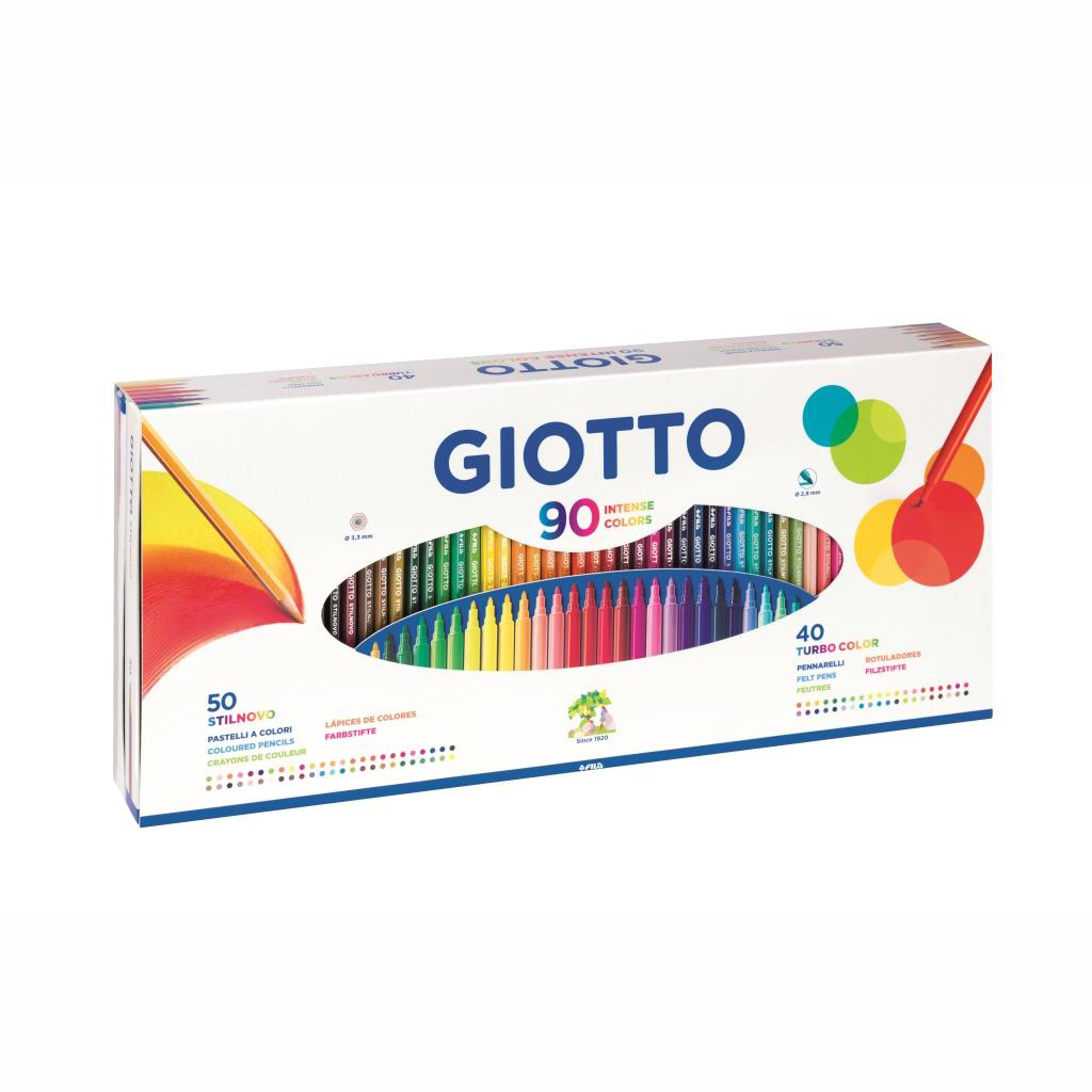 SET LAPICES GIOTTO 90 PIEZAS (50 LAP STILNOVO/40 MARCAD TURB