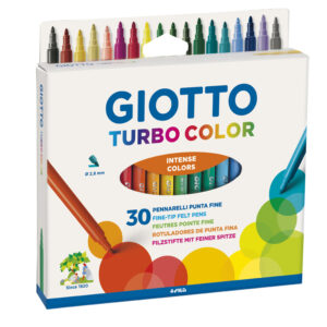 MARCADOR GIOTTO ESCOLAR X 30 UN TURBO COLOR