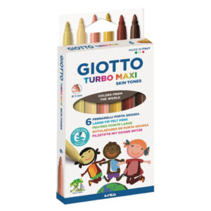 MARCADOR GIOTTO TURBO MAXI SKIN TONES 6 COLORES