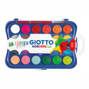 ACUARELA GIOTTO 24 COLORES BANDEJA + PINCEL