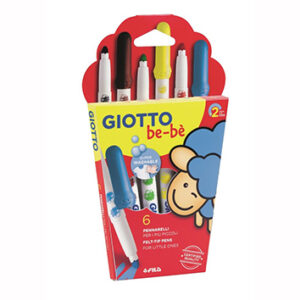 MARCADOR GIOTTO BEBE 6 COLORES