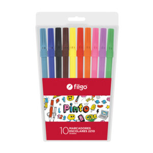 MARCADOR FILGO ESCOLAR X 10 UN PINTO 2210 SURTIDO ESTUCHE