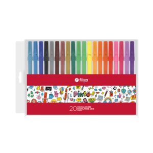 MARCADOR FILGO ESCOLAR X 20 UN PINTO 2210 SURTIDO ESTUCHE