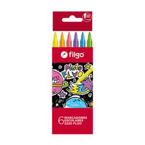 MARCADOR FILGO PINTO 2220 X 6 UN FLUO ESTUCHE