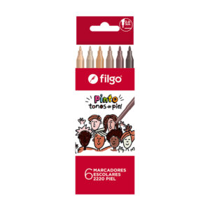 MARCADOR FILGO PINTO 2220 X 6 UN SKIN TONES ESTUCHE