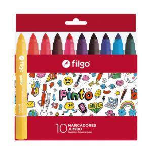 MARCADOR FILGO PINTO JUMBO X 10 UN SURTIDO ESTUCHE