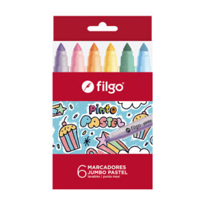 MARCADOR FILGO PINTO JUMBO X 6 UN PASTEL ESTUCHE