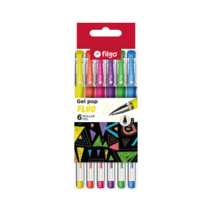 ROLLER FILGO GEL POP FLUO ESTUCHE X 6 UN