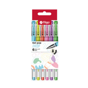 ROLLER FILGO GEL POP PASTEL ESTUCHE X 6 UN