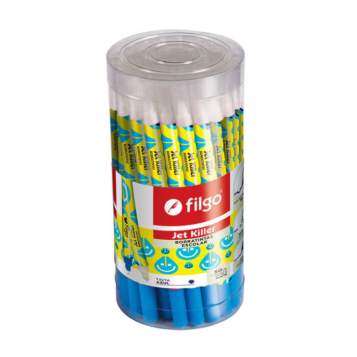 BORRATINTAS FILGO ESCOLAR JET KILLER SURTIDO TUBO X 50 UN