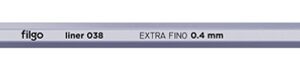 MICROFIBRA FILGO LINER 038 0.4 NEGRO CAJA X 10 UN