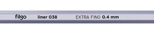 MICROFIBRA FILGO LINER 038 0.4 ROJO CAJA X 10 UN
