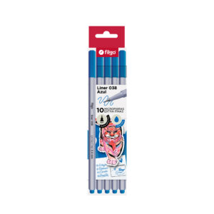 MICROFIBRA FILGO LINER 038 0.4 AZUL CAJA X 10 UN