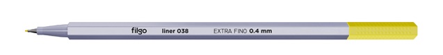 MICROFIBRA FILGO LINER 038 0.4 AMARILLO CAJA X 10 UN