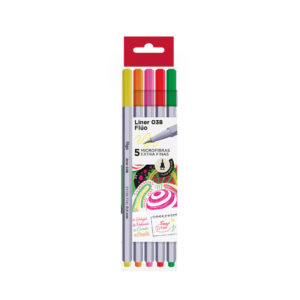 MICROFIBRA FILGO LINER 038 0.4 FLUO ESTUCHE X 5 UN