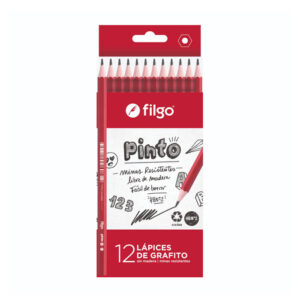 LAPIZ GRAFITO FILGO DE RESINA PINTO HB CAJA X 12 UN
