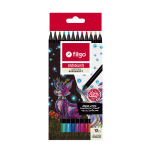 LAPICES COLORES FILGO X 12 UN BLACK & WHITE DE MADERA SURTID