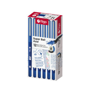 ROLLER FILGO LIQUIDO SUPER BALL 0.7 NEGRO CAJA X 12 UN