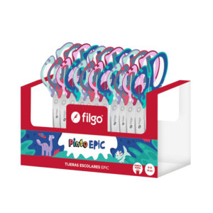 TIJERA FILGO ESCOLAR EPIC X 12 UN SURTIDO DISPLAY