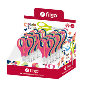 TIJERA FILGO ESCOLAR PINTO SURTIDO X 24 UN