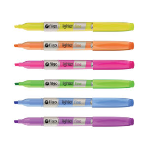 RESALTADOR FILGO LIGHTER FINE NARANJA FLUO X 12 UN