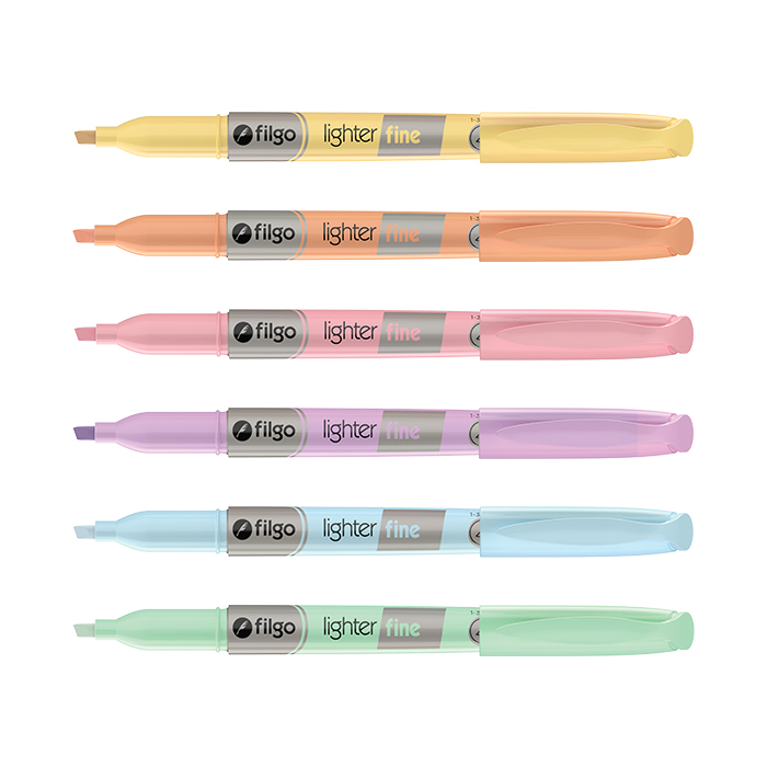 RESALTADOR FILGO LIGHTER FINE CELESTE PASTEL X 12 UN