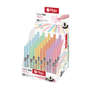 RESALTADOR FILGO LIGHTER FINE X 36 UN PASTEL DISPLAY