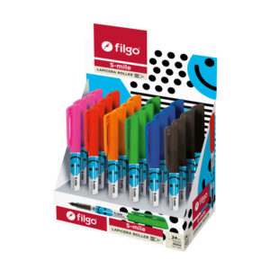 BOLIGRAFO ESCOLAR FILGO S-MILE PLUMA X 24 UN SURTIDO DISPL