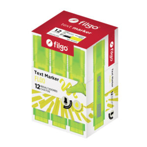 RESALTADOR FILGO TEXT MARKER X 12 UN AMARILLO FLUO