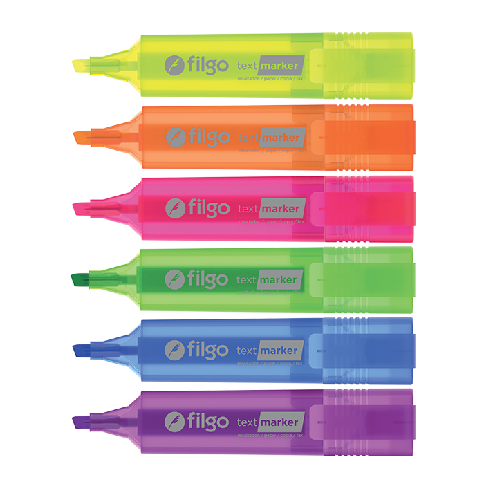 RESALTADOR FILGO TEXT MARKER X 12 UN VIOLETA FLUO