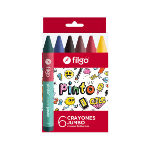 CRAYONES FILGO DE CERA PINTO JUMBO ESTUCHE X 6 UN SURTIDO