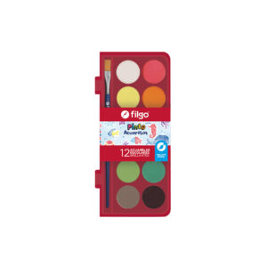 ACUARELA FILGO PINTO ESTUCHE PLASTICO X 12 SURTIDO