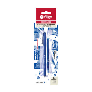 ROLLER FILGO GEL BORRABLE BORRAX SE 1 AZUL + REPUESTO BL