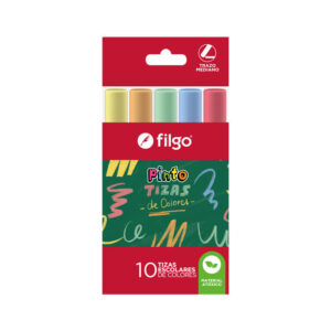 TIZA FILGO ESCOLAR PINTO SURTIDO ESTUCHE X 10