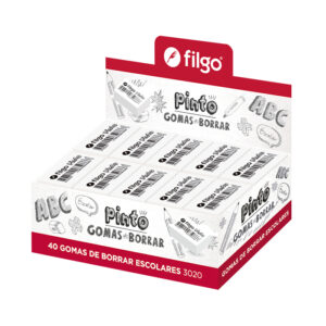 GOMA FILGO BORRAR ESCOLAR PINTO 3020 DISPLAY X 40