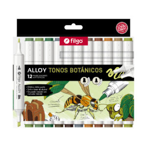 MARCADOR FILGO ARTISTICO DOB PTA ALLOY BOTANICOS X 12