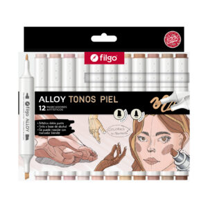 MARCADOR FILGO ARTISTICO DOB PTA ALLOY SKIN TONES X 12