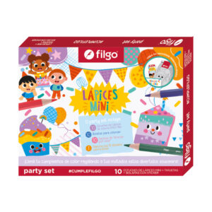 SET FILGO PARTY LAP COL PINTO MINI 6 SET ESTUCHES X 10 DISPL