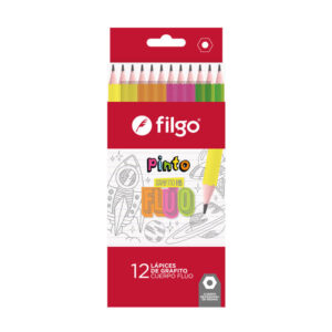 LAPIZ GRAFITO FILGO DE RESINA PINTO HB FLUO CAJA X 12