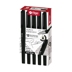 BOLIGRAFO FILGO GLIDER SUPER CONFORT 0.7 NEGRO CAJA X 12